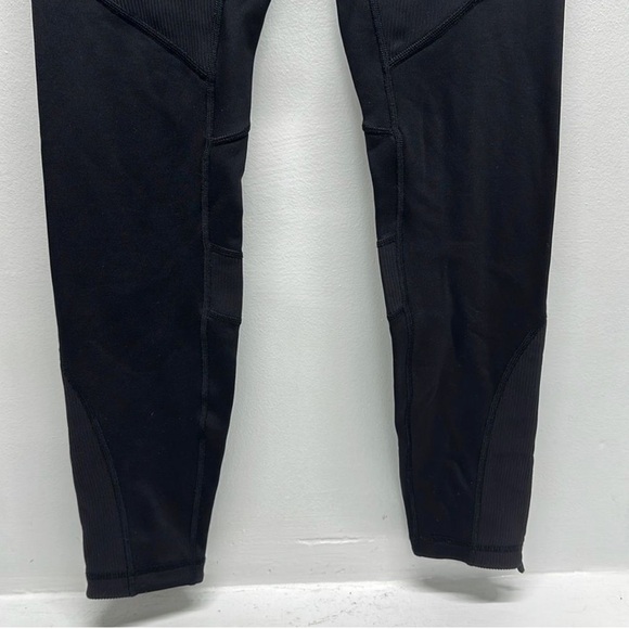 Lululemon Keep The Fleece Tight *28" Solid Black Leggings Pants Size 4 - Picture 8 of 13